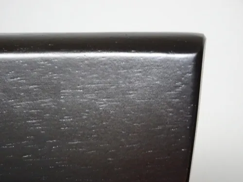 Vista 6 de Mesa rectangular clásica de madera maciza moderna en acabado negro espresso