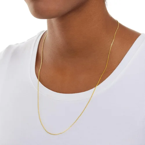 Vista 2 de Tienda Essentials 14K Gold Plated Curb Chain