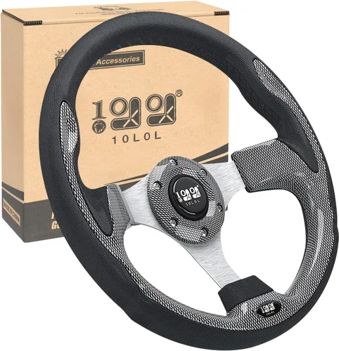 Vista 12 de Adaptador de volante de carrito de golf 10L0L para Club Car DS, negro