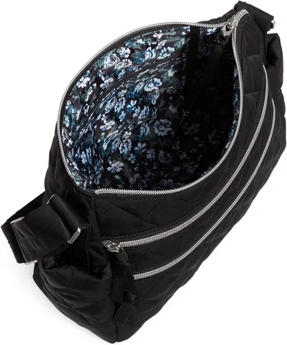 Vista 3 de Vera Bradley Bolso bandolera de sarga con triple cremallera para mujer