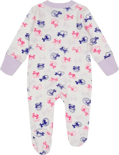 Vista 2 de Under Armour Overol para bebé niña, cierre de cremallera, logotipo y diseños impresos