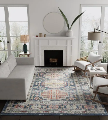Vista 10 de Rugs America Gallagher Collection GL55 - Tapete de área transitorio vintage Lona Sundara