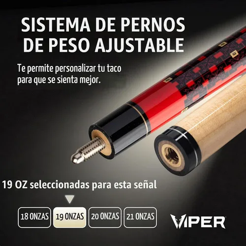 Vista 10 de Viper by GLD Products Underground 58" Pool Cue, 9 Styles, 18-21 Oz Dragón