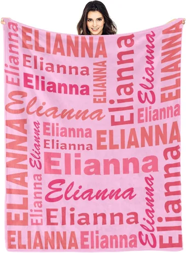 Vista 11 de Manta personalizada con nombre, manta personalizada con nombre, manta personalizada para adultos, niños y bebés, manta personalizada con monograma