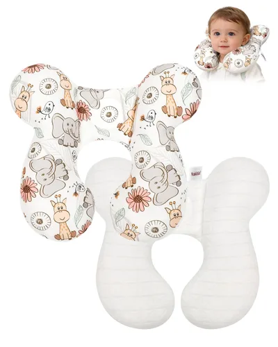 Vista 10 de KAKIBLIN Almohada para el cuello del bebé, almohada de la ayuda de la Azul