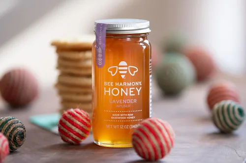 Vista 3 de Bee Harmony Miel con infusión de lavanda, 12 onzas cada una, paquete de 2