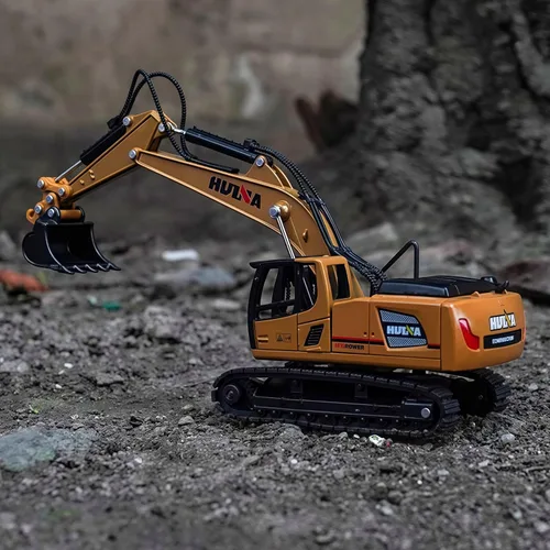 Vista 7 de Gemini&Genius Juguete de vehículo de construcción de excavadora con orugas 1:60 Excavadora