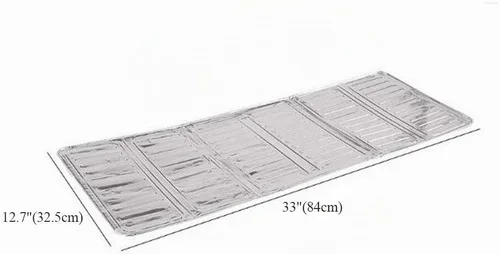 Vista 5 de 2 piezas desechables de protección contra salpicaduras de aceite de papel de aluminio para estufa de gas, tablero de pantalla de salpicaduras
