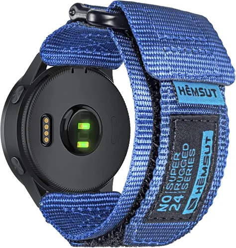 Vista 8 de Correas de reloj compatibles con Amazfit, correa deportiva de nailon resistente con diseño de bucle tejido para Amazfit GTR 2e/GTR 2/GTR 3 Pro/GTR