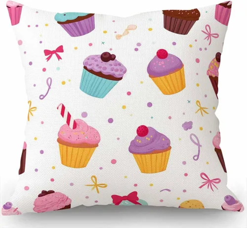 Vista 9 de Swono Funda de almohada de lino y algodón con diseño de flores de colibrí para sofá, cama, 18 x 18 pulgadas