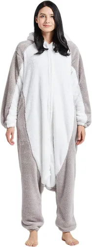 Vista 3 de DarkCom Unisex Adult Onesie Halloween Cosplay Animal Onesie Christmas Pajamas Halloween Costume One Piece Sleepwear
