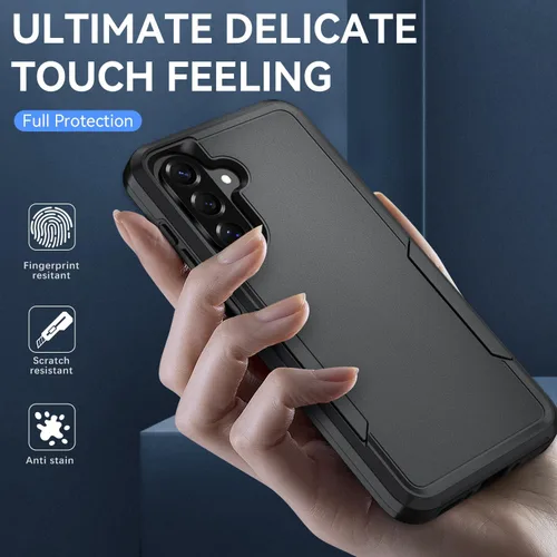 Vista 2 de Funda para Samsung Galaxy A15 5G con protector de pantalla HD [protección contra caídas de grado militar] Protección de cuerpo completo resistente a