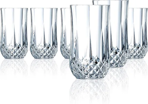 Vista 10 de Cristal D'Arques M0084 Longchamp - Juego de 6 vasos cordiales, 2 onzas, transparente