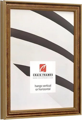 Vista 2 de Craig Frames Stratton, 5x7 Picture Frame Matted for a 4x6 Photo, Bronze, Set of 4 Bronce