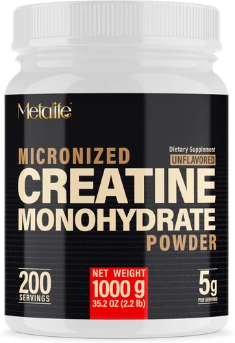Vista 11 de 100% creatina monohidrato en polvo 100 porciones, fabricado en Canadá, polvo micronizado, crecimiento muscular, sin sabor, ideal para atletas
