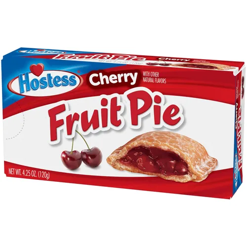 Vista 8 de Hostess Fruit Pie pasteles, de cereza, 4.5 onzas, 8