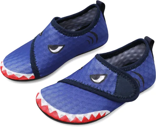 Vista 2 de Joinfree - Zapatos acuáticos de natación para niños y niñas, calcetines acuáticos de secado rápido, zapatos con sensación de pies descalzos