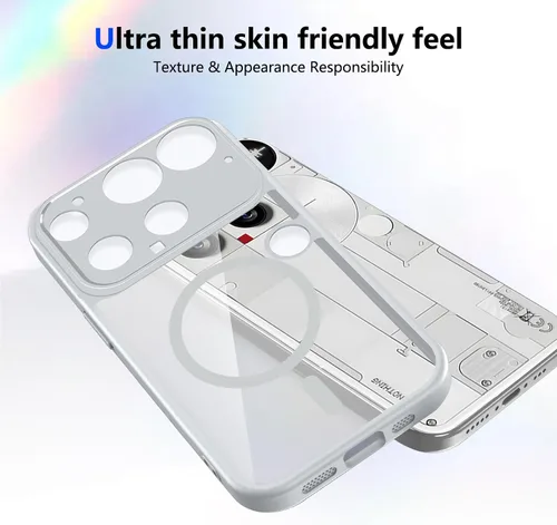 Vista 694 de Funda magnética transparente compatible con Xiaomi 17T, color negro 2 en 1 PC + TPU cubierta de teléfono a prueba de golpes, carcasa protectora