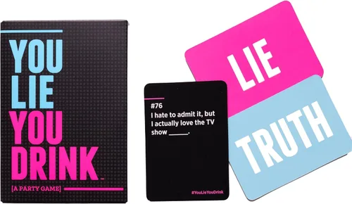 Vista 2 de DSS Games You Lie You Drink - El juego de beber para personas que no pueden mentir [para la noche de juegos, preames, grupos de amigos y más]