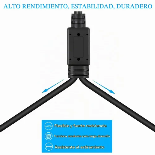 Vista 6 de Smithok Cable de micrófono divisor XLR Y de 1 macho a 2 hembras, 3 pines XLR 2 hembra a 1 macho, cable combinador Y cable de audio equilibrado