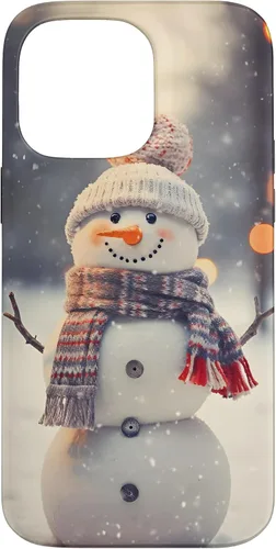 Vista 21 de Cute Christmas Snowman Winter Snow Scene Holiday Season Case for iPhone 17