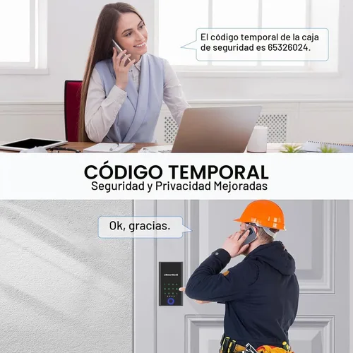 Vista 4 de eLinkSmart - Caja de bloqueo para llaves con código, huella digital