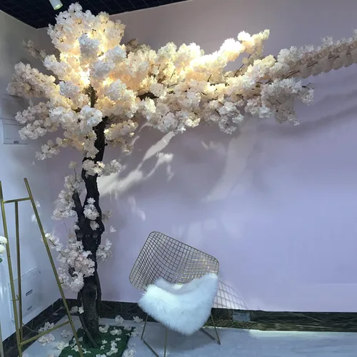 Vista 2 de Arreglos artificiales de flores de cerezo para la decoración casera de la oficina de la boda el 1.5×1m