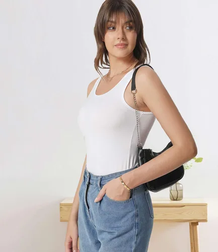 Vista 3 de wirarpa Camisetas sin mangas de algodón para mujer, cómodas, capa base, paquete de 2