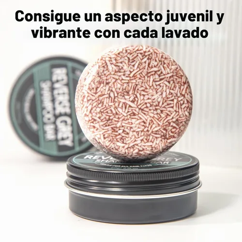 Vista 2 de Barra de champú para cabello gris reverso, cobertura de cabello gris, barra de champú comprimido para oscurecer el cabello, cobertura de cabello