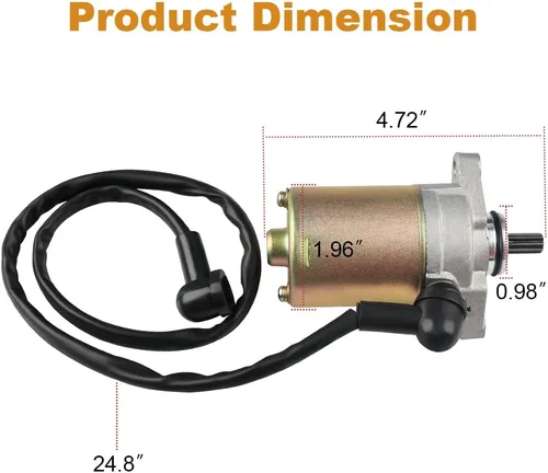 Vista 7 de Motor de arranque compatible con Can-Am DS70 DS90 2010-2013 Repuesto para DS70 Mini 2016-2018 2014-2015 DS90 Mini 2014-2015 V31200DGF000