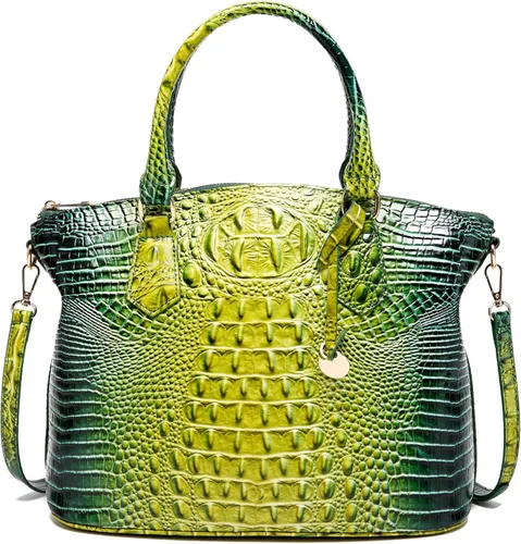 Vista 10 de Makcr Joacbv Bolso Satchel para Mujer Bolso Bandolera Largo Elegante Bolso Tote Asa Superior Cuero Vegano Bolsos de Mano para Damas Patrón en Relieve