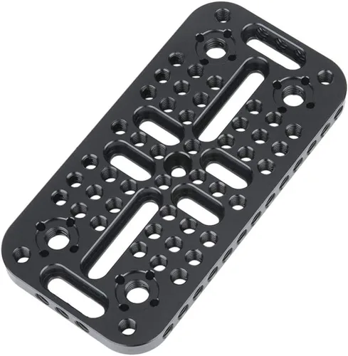 Vista 7 de NICEYRIG Placa de montaje de queso para cámara, placa superior universal aplicable para URSA Mini 4K, estabilizador de cardán, sistema de aparejo