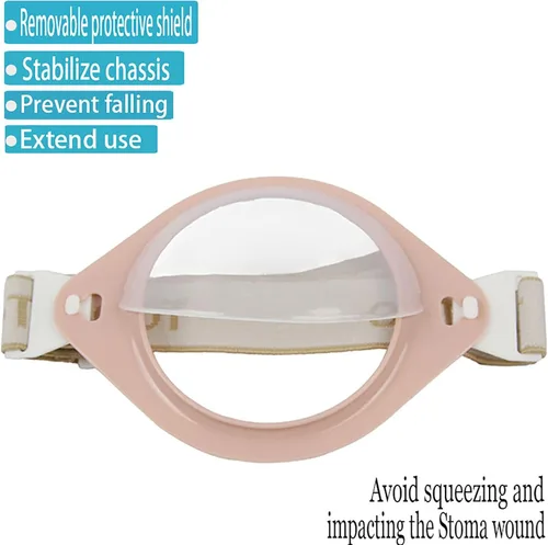 Vista 2 de Protector de estoma Escudo de seguridad Refuerzo de chasis de estoma Cinturón de apoyo ajustable para ostomía, cubierta de bolsa de ostomía