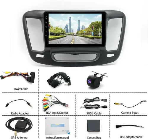 Vista 7 de Radio estéreo de coche Android 13 de 9 pulgadas para Chrysler 200 200C 200S 2015 2016 2017 2018 2019 Touch Doble DIN Radio de coche estéreo
