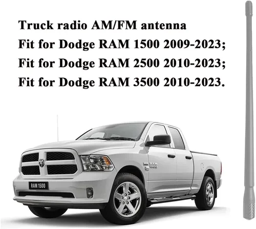 Vista 2 de Antena de radio para camión compatible con Ford F150 Raptor F250 F350 (2009-2023) y para camiones Dodge RAM 1500 2500 3500 (2009-2023) Recepción