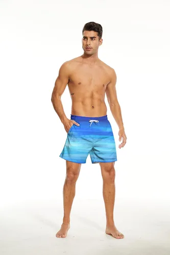 Vista 4 de AUISS Traje de baño para hombre, diseño de calavera con bandera estadounidense, pantalones cortos de natación con bandera de Estados Unidos