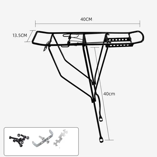 Vista 3 de Portabicicletas para niños, acero, accesorios fáciles de instalar, reemplazo directo, portaequipajes resistente, portaequipajes