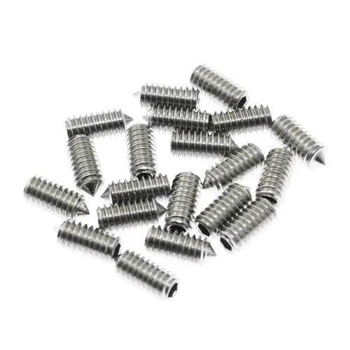 Vista 5 de Juego de tornillos Maxmoral 20 piezas #8-32 x 1/2 pulgadas de acero inoxidable con punta de cono de tornillo para manija de puerta, baño