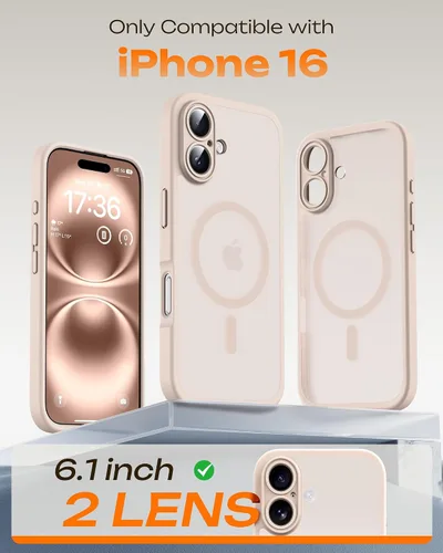 Vista 525 de TOCOL Funda para iPhone 11, compatible con Magsafe, protección completa de cámara, imanes integrados, protección contra caídas, funda translúcida