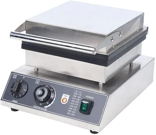 Vista 3 de Mini máquina para hacer panqueques, 25 piezas de 1.8 pulgadas comercial holandés panqueques panqueques panqueques 1850 W doble calefacción