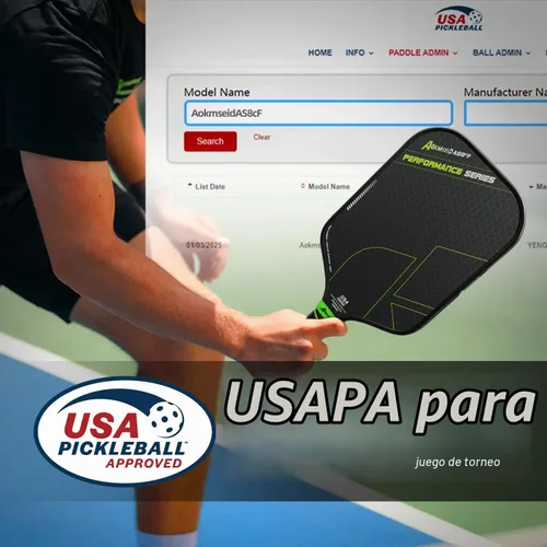 Vista 6 de Sport AKS Carbon Fiber PickleballPaddle USAP Approved Paddles Set
