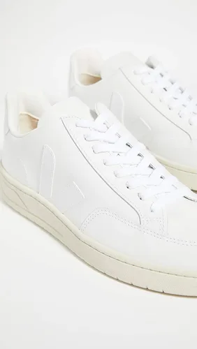 Vista 4 de Veja Tenis de cuero V-12 para hombre, Blanco