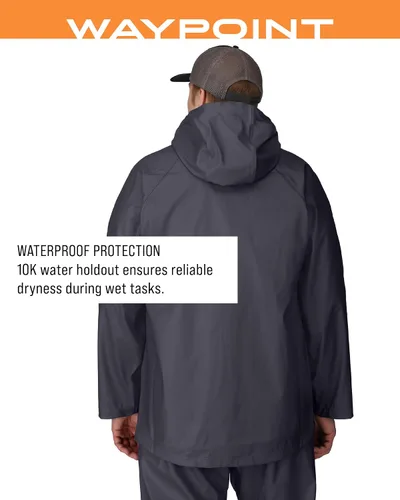 Vista 4 de FROGG TOGGS Waypoint Angler Chaqueta impermeable y duradera para hombre con elástico en 4 direcciones