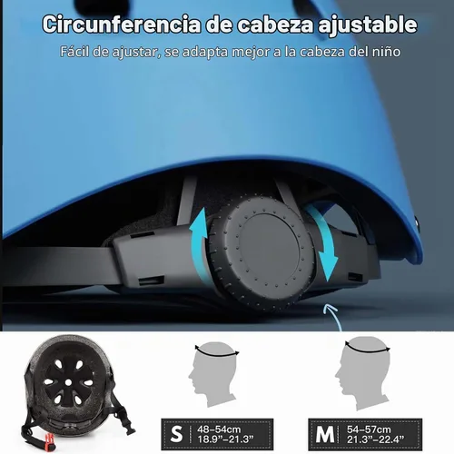 Vista 2 de Juego de casco de bicicleta ajustable para niños, chicos, chicas y adolescentes de 3 a 8 años de edad, incluye protectores de codo, rodilla