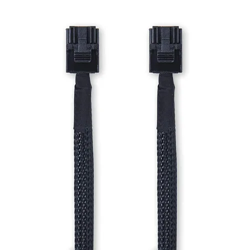 Vista 3 de 10Gtek SFF-8643 a SFF-8643 12G Mini SAS HD Cable interno con banda lateral, para placa trasera NVMe/controlador RAID, 100 ohmios, recto a recto, 1.0