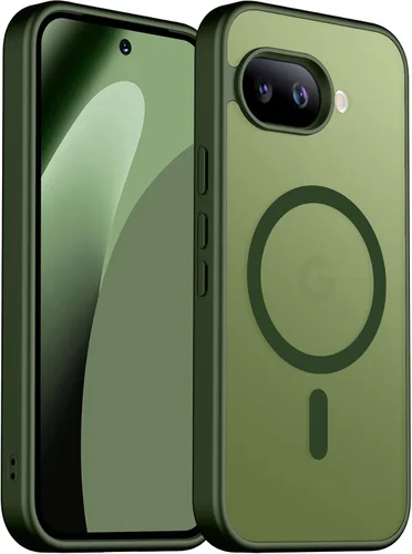 Vista 12 de SPIDERCASE Funda magnética para Google Pixel 9A, protección contra caídas de grado militar, delgada, translúcida, mate, a prueba de golpes