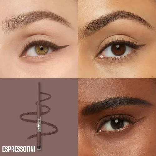 Vista 3 de Maybelline Tattoo Studio - Lápiz de ojos automático de gel impermeable, mezclable, resistente a las manchas, delineador de ojos mate para hasta 36