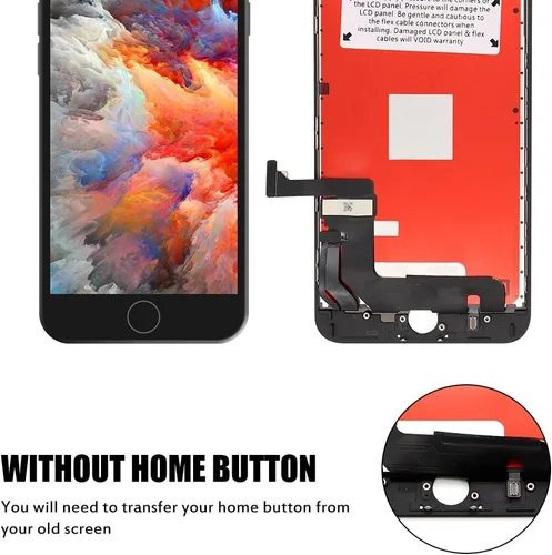 Vista 4 de iPhone 8 Plus de repuesto de pantalla negra para iPhone 8 Plus, pantalla LCD y pantalla táctil digitalizador, conjunto completo con kit