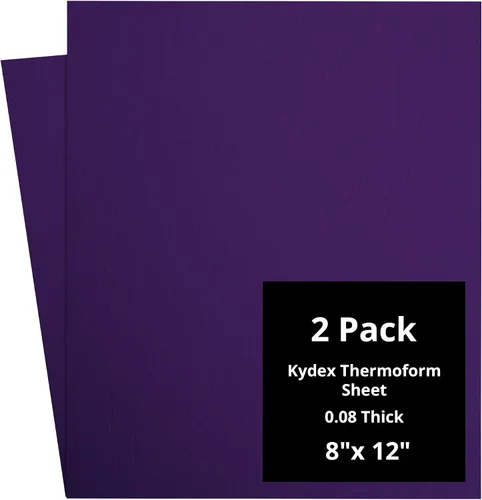 Vista 66 de Kydex Sheets - Solid Color DIY Kit for Crafting Holsters, Sheaths, and Mag Pouches - (8x8, 8x12, 12x12), Premium Thermoform Sheets - Thick, Durable