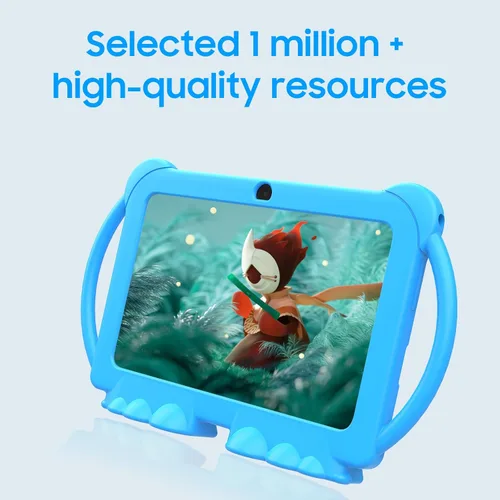 Vista 7 de Tablet Android 14 para niños, tablet de 7 pulgadas para niños, tablet para niños de 4 GB RAM 32 GB ROM con estuche, procesador Quad-core, pantalla